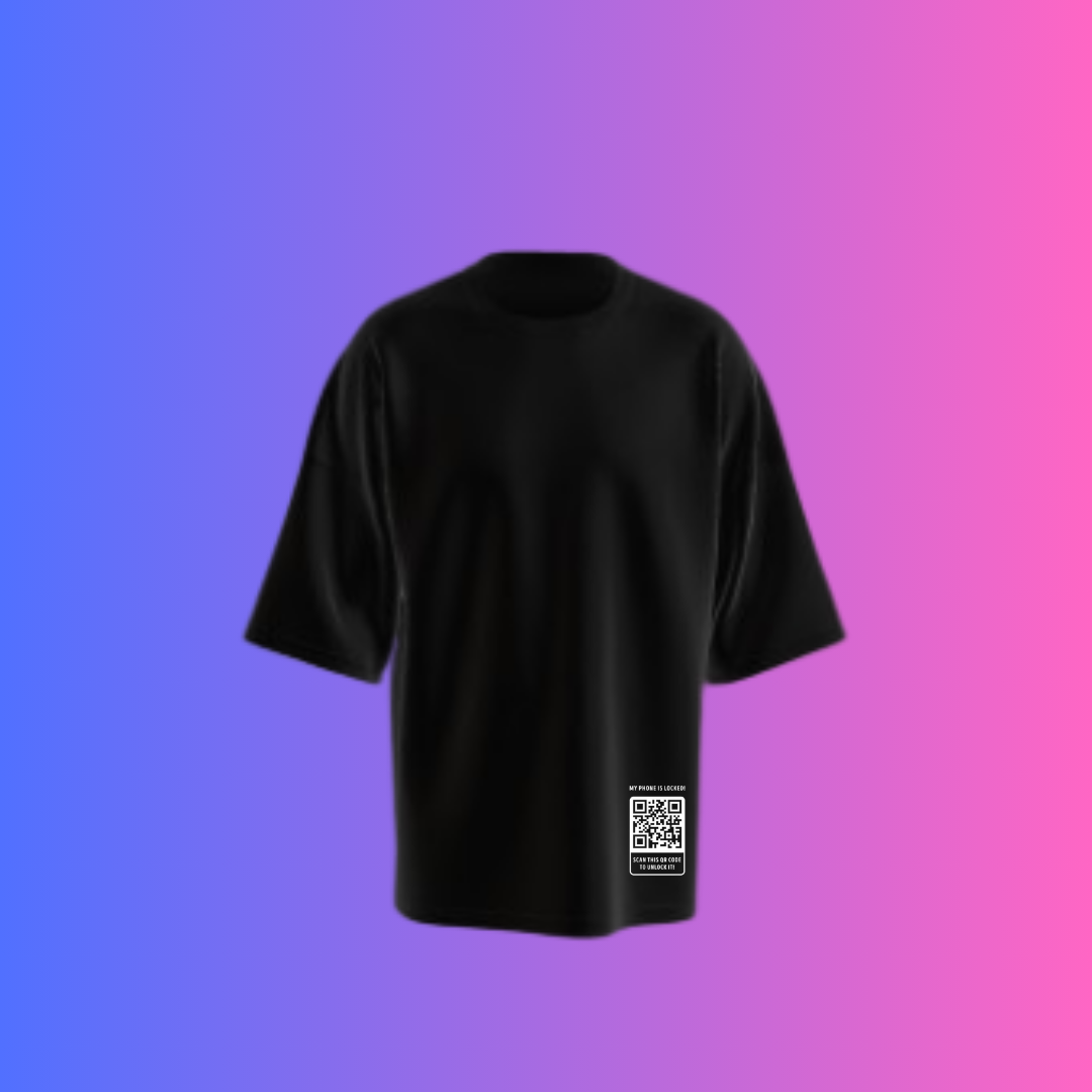 Black Oversized T-Shirt – Future Security