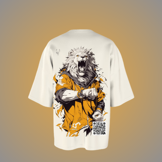 Lion Printed Oversized T-Shirt – Bold & Stylish Streetwear for Men & Women