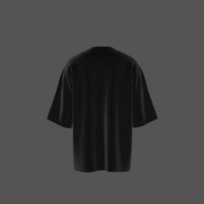 Oversized black plain t-shirt